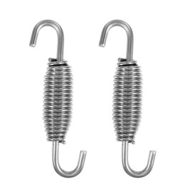 Larcele 2 pieces 57 mm exhaust springs, motorcycle, stainless steel silencer, exhaust pipe, spring hook for motorcycle, scooter, MT/TH-01