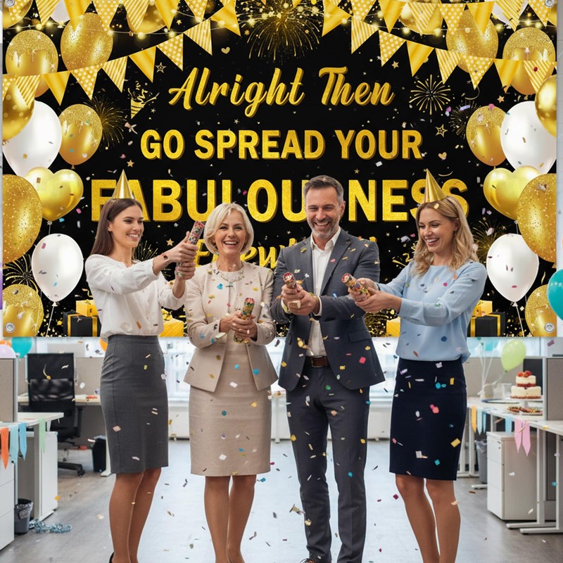 VeyoCraft Going Away Party Decorations - Alright Then Go Spread