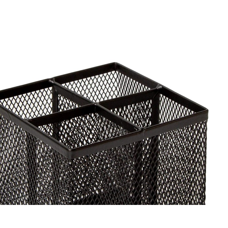 OSCO Wiremesh Square Pen Pot - Black