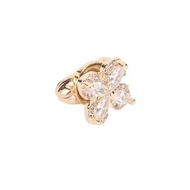 DIY Nail Supply - Gold Nail Rhinestone Art Charms - Glossy, Lightweight for Jewelry Manicure Accessories