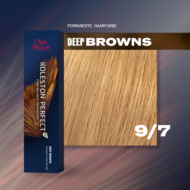 Koleston Perfect me+ DEEP Browns 9/7 60 ml, 9/7 lichtblond/Braun