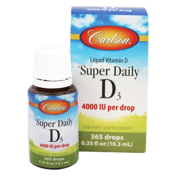 Carlson Labs Super Daily D3 4000 IU, 0.35 FZ