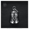 BOBIJOO JEWELRY - Clochette Moto Franc-maçon Biker Porte-Bonheur Acier Stainless