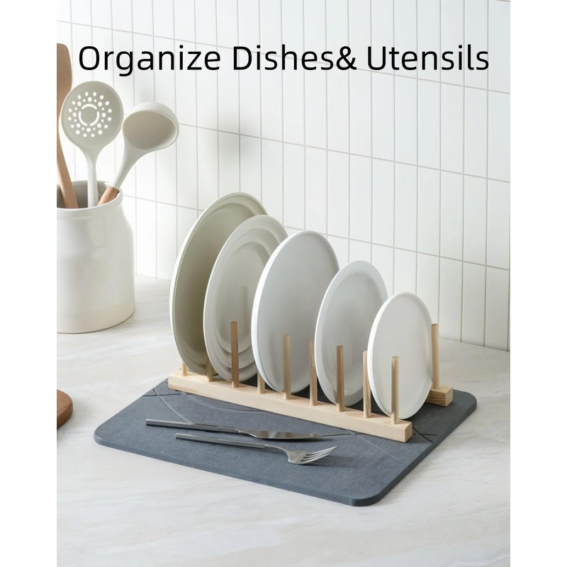 Stone Dish Drying Mat For Kitchen Counter, Super Absorbant Fast