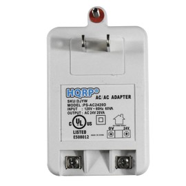 HQRP 120V to 24V AC 20VA Transformer Compatible with Nest, Ecobee, Sensi, Honeywell Thermostat, Nest Doorbell and All Versions of Ring Doorbell Power Supply Adapter Door-Bell 120v-to-24v, UL Listed