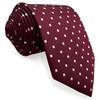 shlax&wing Men's Necktie Red White Dot Wedding