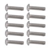 100Pcs Button Head Socket Caps Screws M4 Galvanized Steel for