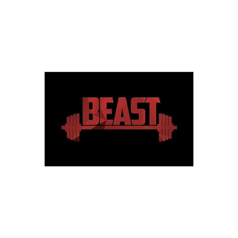 CafePress Beast Red Rectangle Bumper Sticker Car Decal
