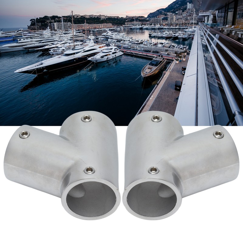 1 Pair of Boat Handrail Fittings Parts 60 Degree 316