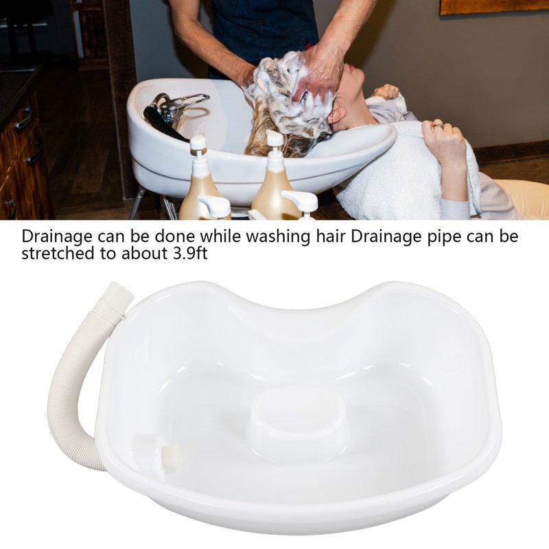 Shampoo Basin Drainable Portable Smooth Surface Hair Washing Tray for