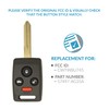 Keyless2Go Replacement for 4 Button Remote Key Combo Subaru CWTWBU745