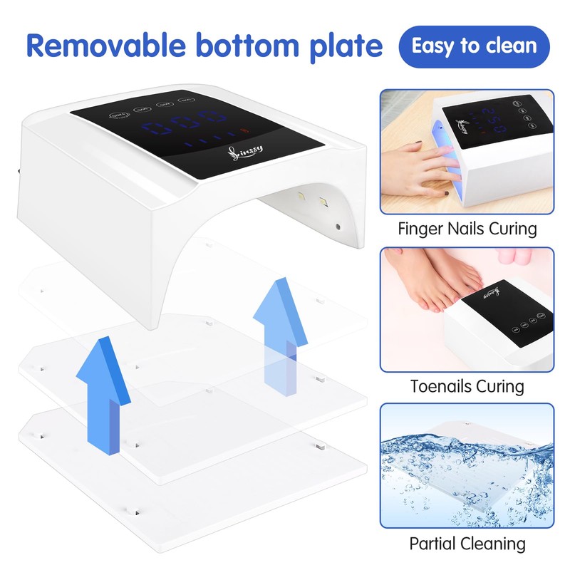 72W Professional UV Light for Nails | Rechargeable Cordless UV