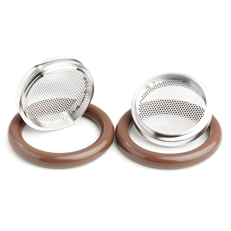 センタリングリングアセンブリKFスクリーン付き、ISO-KF フランジ、ステンレススチール&VITON Oリング、真空継手(KF25)2セット。