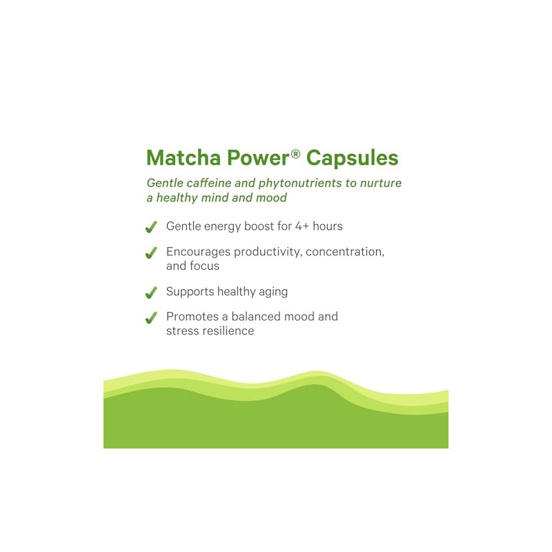 PURE SYNERGY Matcha Power - Organic Matcha Green Tea Capsules