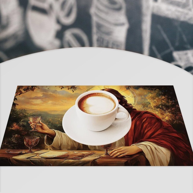 Christian Jesus Placemats Set of 6 Christian Gift Religious Jesus