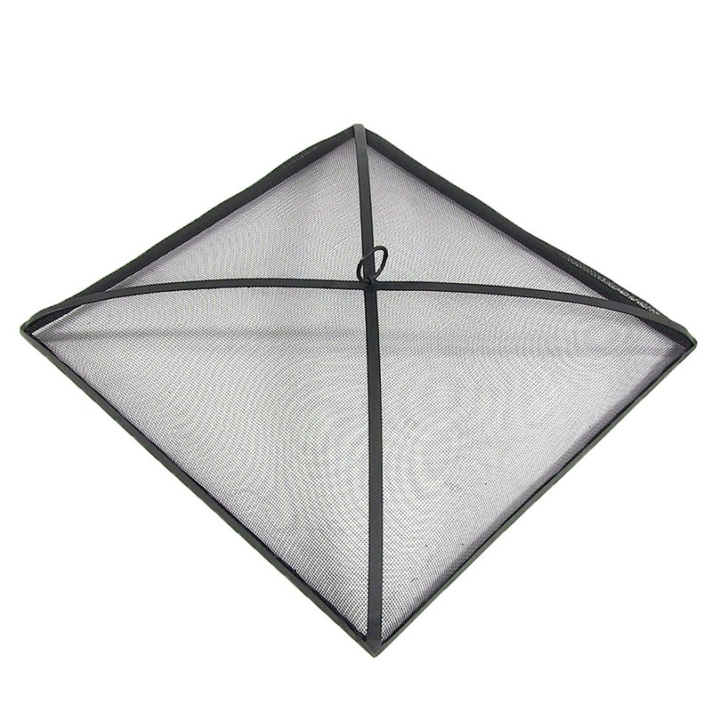 Sunnydaze Heavy-Duty Steel Mesh Fire Pit Spark Screen Cover -