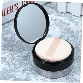 Mikinona 1pc Makeup Powder Container Puff Portable Empty Powder Case Double Layer Mesh Design Talcum Women Applicator
