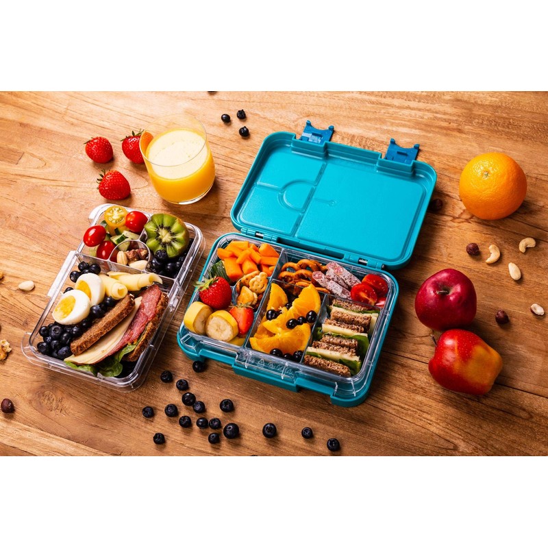schmatzfatz Junior Children's Lunch Box, Bento Box with Variable Compartments
