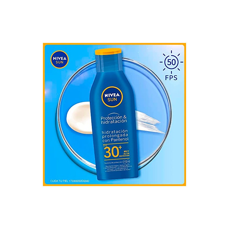 Protector Solar Corporal NIVEA SUN Protección E Hidratación Fps30+ 200Ml,