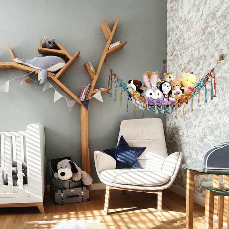 BDSHUNBF Toy Hammock, Teddy Hammock, Storage Hammock, Toy Storage Hammock