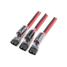 Lumenier Black XT60 Lipo Pigtail w/ 35V 1000uF Capacitor 12AWG (3pcs) - 1