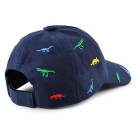 Pesaat Baby Peaked Cap Boy Baseball Cap Children's Sun Hat UV Protection Baby Boy Baseball Cap Children Boys Summer Hat, Blue dinosaur