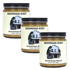 Original Kream Mustard by Brownwood Acres | Handcrafted in Northern Michigan since 1945 (Two Pack)