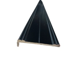 Mr Metal Aluminum 1.5" Wide x 1/4" Leg x 92" BLACK Aluminum Cargo Trailer RV Trim Slim