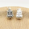 SUGARKITTEN LONDON Sterling Silver Owl Pendant Two Sided Bell Hollow