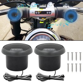 Herdio 3" Marine Stereo Coaxial Outdoor Speakers Waterproof for Boat,UTV,ATV US