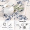 Mysky Home 60x84 Rectangle Tablecloth Linen Farmhouse Tablecloth Waterproof Decorative