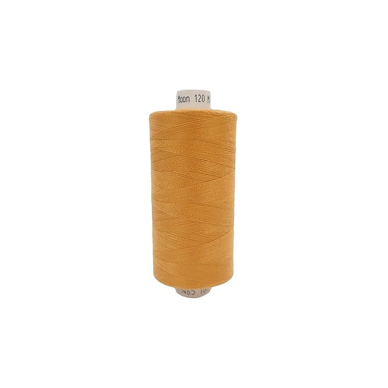 Moon Thread Mustard Spun Polyester Sewing Thread - 1000M