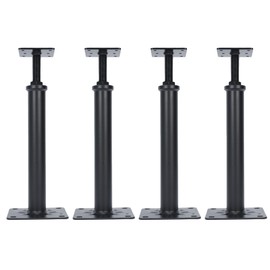 House Jacks for Leveling, Basement Floor Jack, House Floor Jack for Temporary Support, 11.6" to 16.1" Adjustable Height Range, Floor Joist Jack, 8800 lbs Load Capacity, 4 PCS(Black)