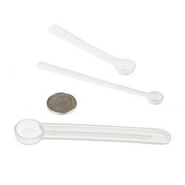 Medium-Sized Scoop Combo Pack 1/32 Teaspoon (0.15cc), 1/16 Teaspoon (0.33cc), and 1/8 Teaspoon (0.625cc) Scoops (3 Pack (One Scoop of Each Size))