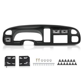 ALLGOOD Dash Board Bezel Cover with Vent, Compatible with Dodge Ram 1500 1998-2001/Fit Dodge Ram 2500 3500 1998-2002, Matte Black