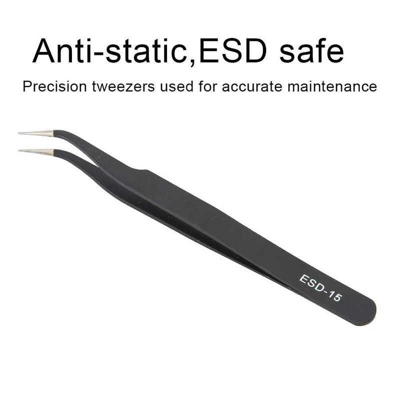2 x repair tool set for curved tweezers, made of