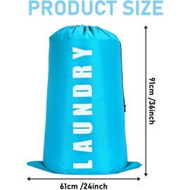 2-Pack Extra-Large Travel Laundry Bag Set – Durable Drawstring Laundry Bags for College Dorms, Travel, Camping, and Laundromats – Machine Washable, Tear-Resistant with Large Capacity