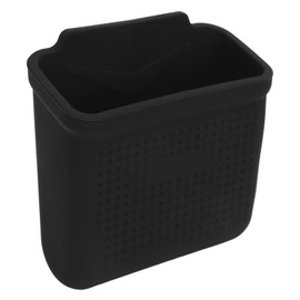 Console Cell Phone Pocket, Extra Room Car Side Pocket Organizer Silicone Multipurpose for Y Flocked (Black)