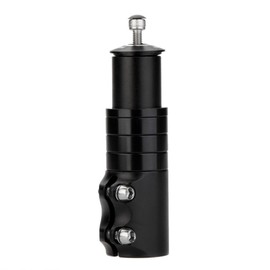 Bike Stem Riser Wake Bike Fork Stem Extender Bicycle Handlebar Raiser Head Up Adapter Suitable for Mountain Bike, Road Bike, MTB, BMX, Fixie (Aluminium Alloy, Adjustable, Black)