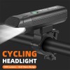 Aluminum Alloy Bright Bicycle Light Multifunctional USB Rechargeable Bike Front