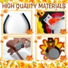 CIEOVO 4 Pieces Thanksgiving Turkey Headbands and Turkey Sunglasses for