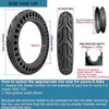 Bicycle Solid Tire 14x2.125, Rubber Airless Honeycomb Tires, 14 Inch