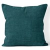 Encasa Homes Chenille Cushion Covers, Set of 2, Scarlet Red,
