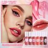 6 Colors Lip Tint Stain Set,Mini Liquid Lipstick Moisturizing Long
