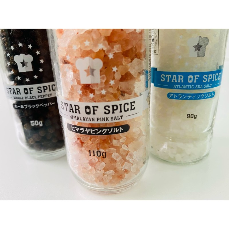 Atlantic Salt with Mill Whole Black Pepper Himalayan Pink Salt