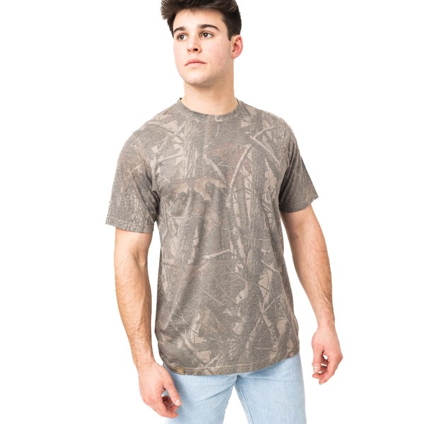 Realtree Faded Camo Jersey Knit Tri-Blend Ultra Soft Crew Neck