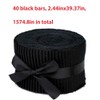 40 Pcs Fabric Jelly Rolls, Jelly Roll Fabric Strips for