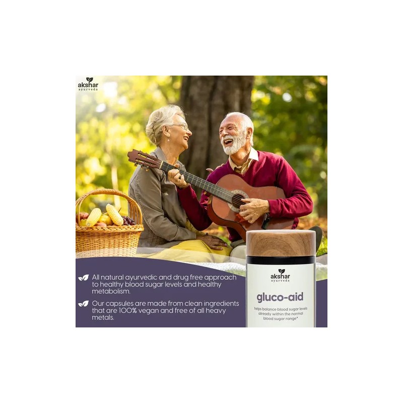 Akshar Ayurveda Gluco Support 60 Cápsulas