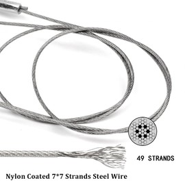 3/0-5/0 Shark Surf Rigs with 20 Inch 49-Strands Steel Leader(120Pound),Deep Sea Hooks for Big Fish (10/0)