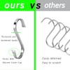 AMZFULY Heavy Duty S Hooks,Stainless Steel S Shaped Hook for